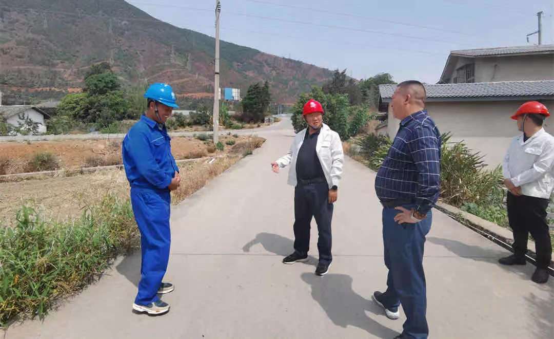 7790必发集团电力集团与业主单位扎实做好项目点位防山火事情